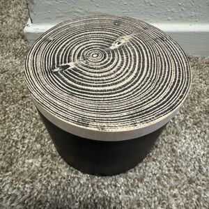 Rustic Black and Brown Candle sweet balsam